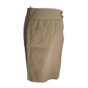 Lauren Ralph Lauren Tan Pencil Skirt Knee Length 6